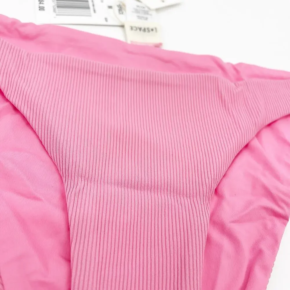 L*Space The Camacho Bikini Bottoms Low Rise In Guava Pink Medium NEW with Tags!